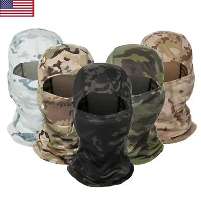 Balaclava Camouflage Face Mask Camo Thermal Windproof Motorcycle Hood Helmet Hat • $6.99