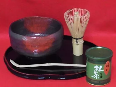 Japanese Tea Ceremony Utensils For Matcha Tea Whisk Tea Bowl Tea Scoop Tray • $72.99