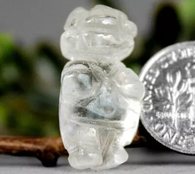 Mother Earth Rock Crystal Quartz Totem Fetish Figurine 8936 • $4.99