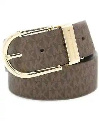 Michael Kors Twist Reversible Logo-Print Belt Size MEDIUM • $34.99