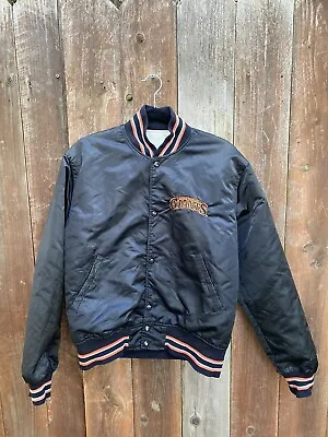 Vintage San Francisco Giants Jacket Starter Satin Bomber Diamond Collection Sz M • $180