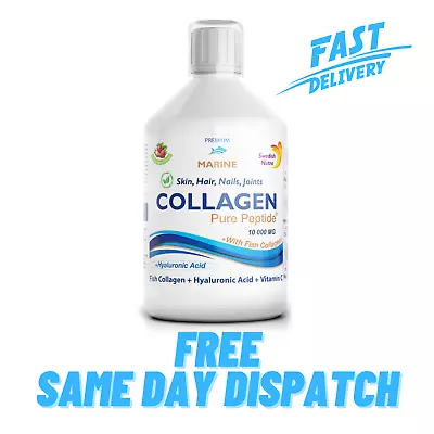 £16.89 • Buy Swedish Nutra Marine Collagen Drink 10,000mg With Vitamin C+ Anti-Aging Liquid