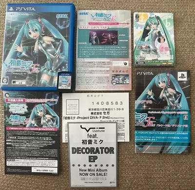 Hatsune Miku Project Diva F 2nd (PS Vita) Japan - CIB Complete W/ Card & Inserts • $22.99