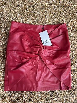 $12.99 • Buy Zara Faux Leather Mini Skirt