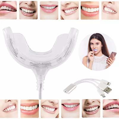 $22.03 • Buy Teeth Whitening Kit 16 LED Sonic Light 15 Treatments Hi Pearly White Smile☟