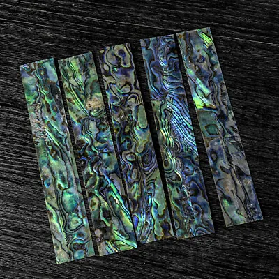 1x DIY Natural Green/Blue Inlay Material Abalone Shell Blanks Decor 120x20x0.3mm • $22.77