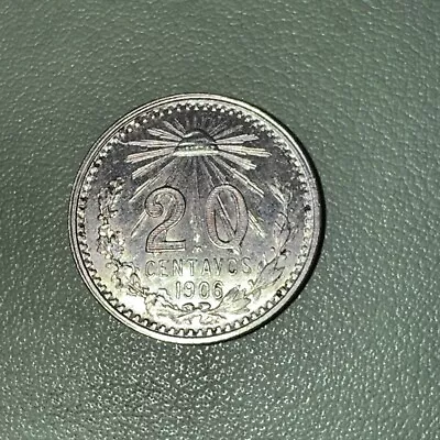 1906 Mexico 20 Centavos Silver XF/AU • $20