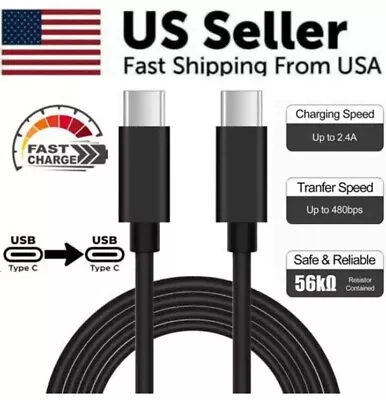 2x USB-C To USB-C Fast Charge Cable Charging Cord Type Charger Samsung OEM • $8.95