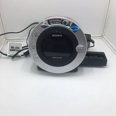 Sony Dream Machine ICF-CD3iP FM/AM Clock Radio With CD Player & IPod Dock Silver • $49.99