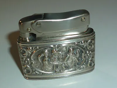 Mylflam 1000 Igniter   Standard Lighter W.Silver Case (Relief) - 1953 - Germany • $294.75