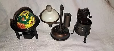 Set Of 3 Vintage Pensil Sharpeners~ Globe~Washtub~Lamp • $19.98