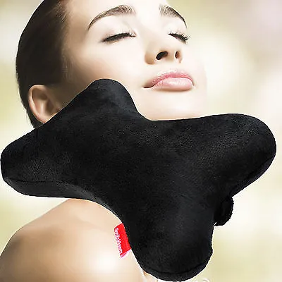 Dog Bone Car Neck Pillow Head Rest Memory Foam Travel Road Trip Posture Support • $11.39