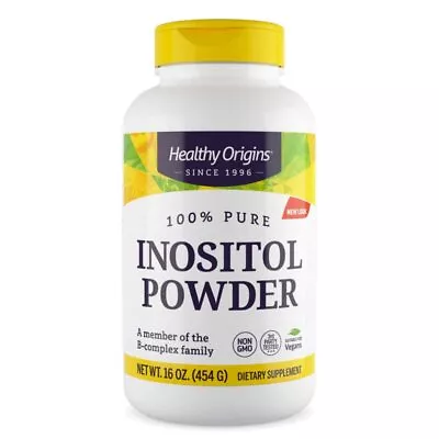 Healthy Origins Inositol Powder 454g Vegan Powder Lab-Tested Vegetarian Soy • £49.37