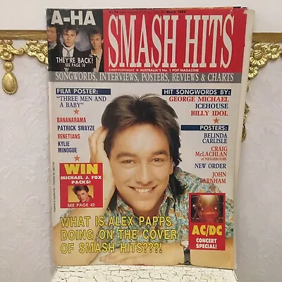 Smash Hits Magazine ~ 21 March 1988 ~ Alex Papps Kylie Minogue Craig McLachlan • $19.99