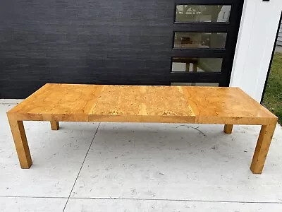 Modern Milo Baughman For Thayer Coggin Burl Wood Extension Dining Table • $4999.99