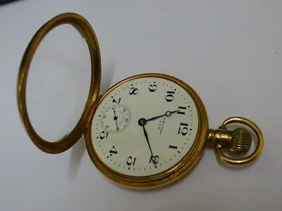 Vintage American Waltham Traveller Hand-winding 9ct Gold Pocket Watch • £795