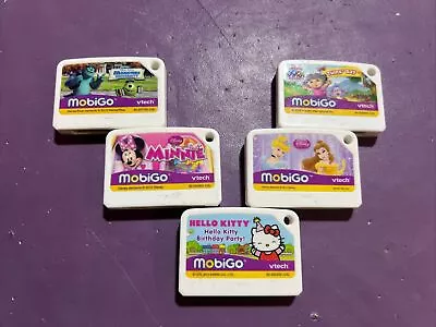 VTech MobiGo Game Cartridge Lot Of 5 — Dora Disney Princess Monsters Inc. More • $9.99