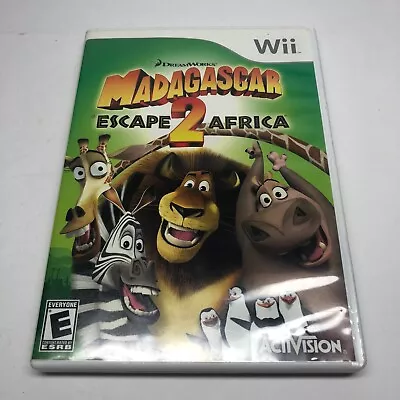 Madagascar: Escape 2 Africa (Nintendo Wii 2008) With Manual - Tested • $8.50