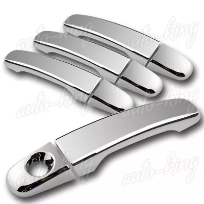 Mirror Chrome Door Handle Cover Caps Trim Fit 08-12 Chevy Malibu/10-17 Equinox • $18.24