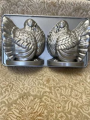 Nordic Ware Aluminum 3d Turkey Cake Mold Pan 10 Cups 2.4l Christmas Thanksgiving • £49.99