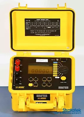 AEMC 6250 Micro-Ohmmeter DLRO NIST Calibrated 10Ft 10A Kelvin Cables • $2649
