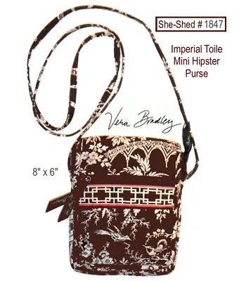 Vera Bradley Imperial Toile Mini Hipster Purse Shoulder Bag (used) • $12.95