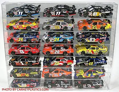 NASCAR Diecast Display Case 21 Car 1/24 Undivided Fits Action • $129.95