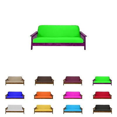 Solid Lime Full Size Futon Mattress Cover Bed Protectors Slipcovers Covers • $36