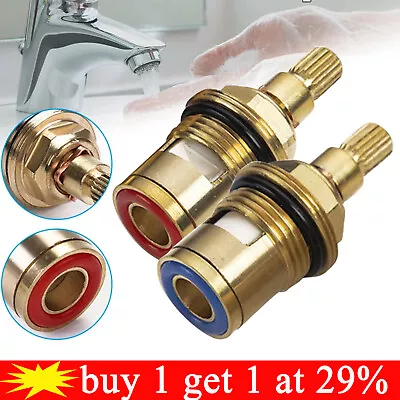 1Pair Kitchen Ceramic Tap Cartridge Valve Disc Insert Quarter Turn 1/2  20teeth • £4.89