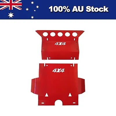 3mm Red Bash Plate Sump Guard For Toyota Hilux N70 SR SR5 2005-2015 Underbody • $109.95