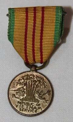 Original Miniature Size Theater Made Vietnam Service Medal • $9.99