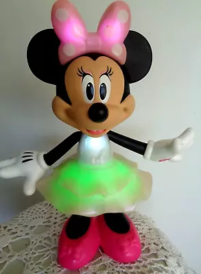 Minnie Mouse Doll Rainbow Dazzle Talking Singing Interactive Light Up Disney Toy • $9.95
