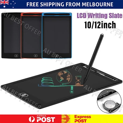 $12.99 • Buy 10 / 12  LCD Writing Tablet Drawing Board Colorful Doodle Handwriting Pad AU