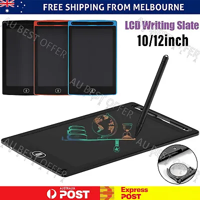 8.5 /10 / 12  LCD Writing Tablet Drawing Board Colorful Handwriting Pad AU • $8.65