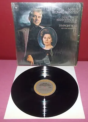 MAHLER Leonard BERNSTEIN Janet Baker Israel Philharmonic Symphony LP Record + • $14.85