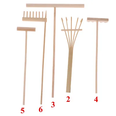 5Pcs Mini Bamboo Rake For Zen Garden Sand Tabletop Meditation Feng Shui De GY_`h • $6.71