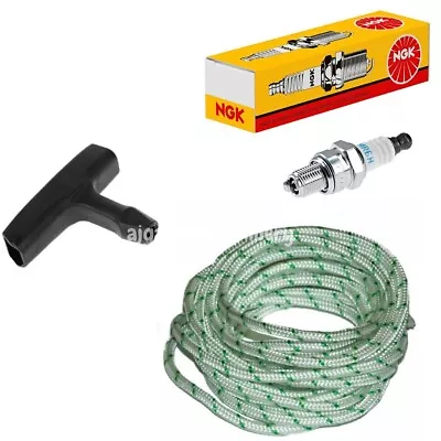 McCulloch CS330 CS340 CS360 CS370 CS380 CS400 NGK Spark Plug Pull Cord & Handle • £9.99