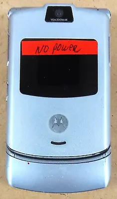 Motorola RAZR V3 - Silver ( GSM ) Cellular Flip Phone • $5.09