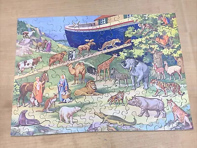 Chad Valley NOAH'S ARK Jig-Saw Puzzle England Vintage 1930s Bible Christian BOX • £18.90