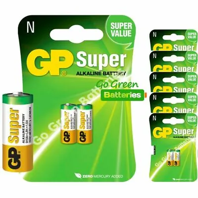 12 X GP LR1 1.5V Alkaline Batteries MN9100 N 910A E90 KN AM5 Bite Alarm Security • £8.89