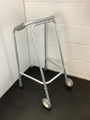 SimplyMed Lightweight Aluminium Walking Zimmer Frame Front Wheels Mobility Aid • £15
