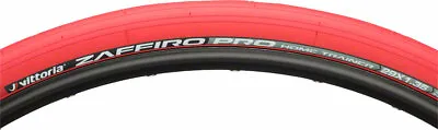 Vittoria Zaffiro Pro Home Trainer Tire: Folding Clincher 29x1.35 Red • $43.99