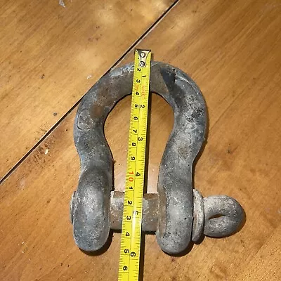 Large Twisted Clevis/Shackle - Farm- Rigging 6” Length. 7/8” Steel • $29.99