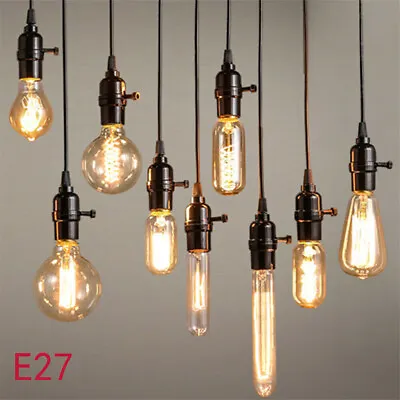 2/4x E27 Retro Light Lamp Bulb 40W Vintage Antique Filament Edison Bulbs Lights • £6.99