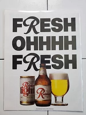 1987 Vintage Rainier Beer Magazine Print Ad  • $15