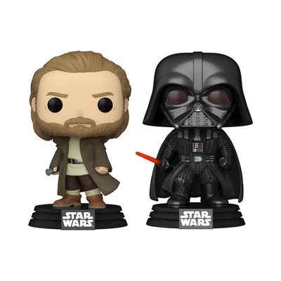 £25.49 • Buy Disney Funko Figure Set Obi Wan Kenobi And Darth Vader Pop! Vinyl Toys Pack Of 2