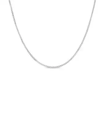 Olive & Chain 14k White Gold Box Chain Necklace • $159.95