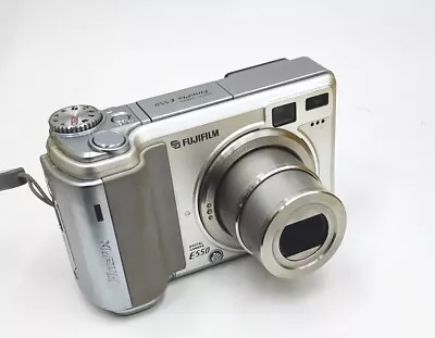 Fujifilm Finepix E Series E550 6.3MP Digital Camera - Silver Working • $36