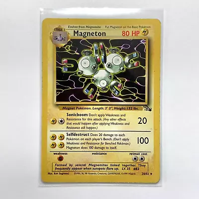 Magneton - #26/62 - Fossil Set - 1999 WOTC Pokemon Card Rare - LP • $2.89