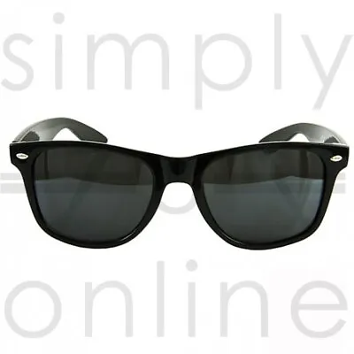 £2.99 • Buy Classic Black Lens Sunglasses Mens Ladies Womens Retro Fashion 80s UV400